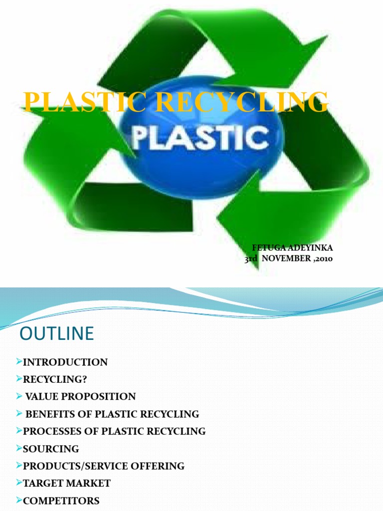 presentation on recycling of plastic