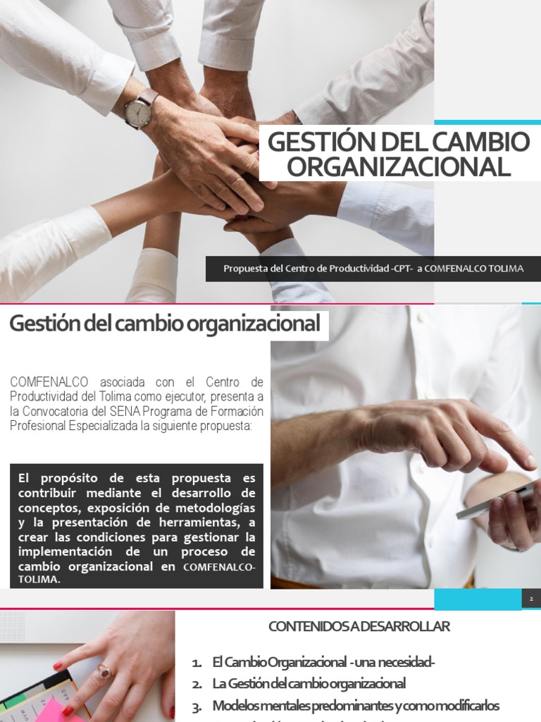 Propuesta de Gestión del Cambio Organizacional | PDF | Liderazgo ...