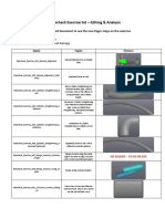 Pipecheck Exercise List - Editing & Analysis