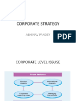 Corporate Strategy: Abhinav Pandey