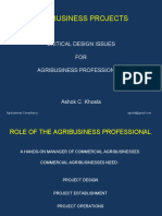 Agribusiness Projects - The Design Roadmap