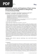 Depression, Anxiety and Symptoms of Stress Among Baccalaureate Nursing Students in Hong Kong: A Cross-Sectional Study