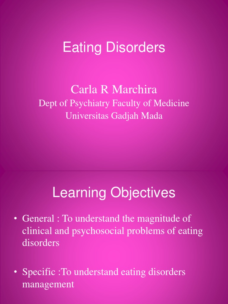 Understanding Eating Disorders and Management | PDF | Anorexia Nervosa ...