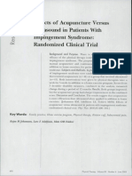 Acupuncture Vs US in Impingement Syndrome RCT July 2005 PDF