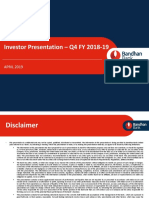 Investor Presentation Q4 2019 Bandhan Bank