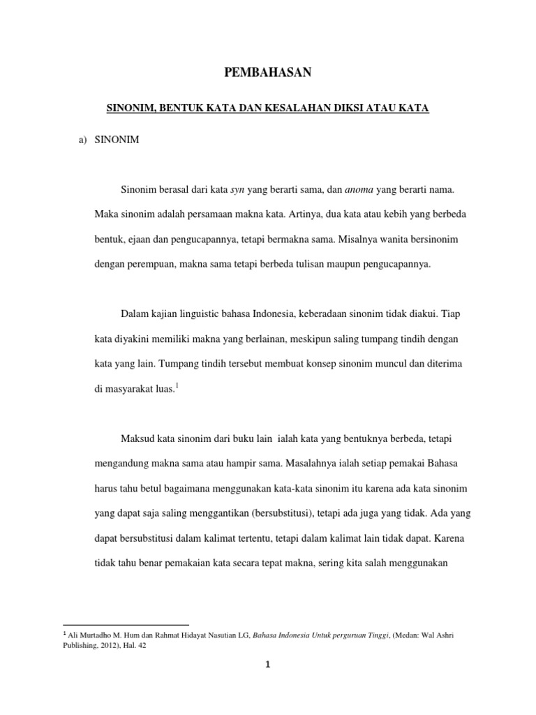Contoh Makalah Bahasa Indonesia Pdf