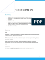 Wrapping Tectonics Into One: Lesson Plan