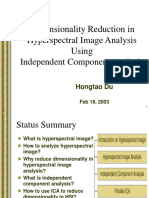 Dimensionality Reduction in Hyperspectral Image Analysis Using Independent Component Analysis
