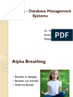 15IT0YA - Database Management Systems: Sri Vinitha V Assistant Professor Department of IT