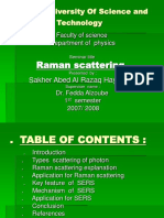 Raman Scattering: Jordan University of Science and Technology