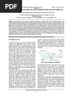 Design and Analysis of Leaf Spring For Solar Vehicle: May Mya Darli Cho, Htay Htay Win, Aung Ko Latt