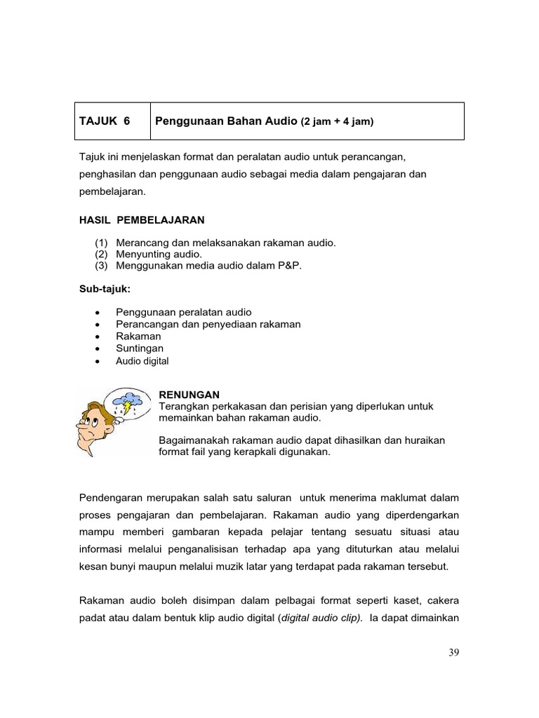 4-Penggunaan Bahan Audio PDF | PDF