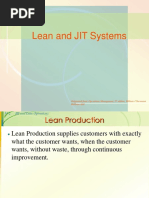 Lean and Jit Systems: Originated From: Operations Management, 8 Edition, William J Stevenson Mcgraw-Hill