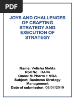 joys and challenges for crafting and implementing strategy