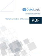 Workflow Custom C# Function Error Handling Guide 1.0: Cubelogic Limited