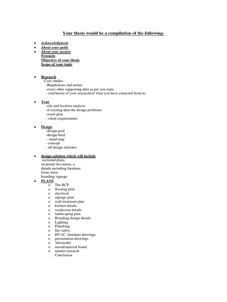 Comprehensive Thesis Structure Guide | PDF