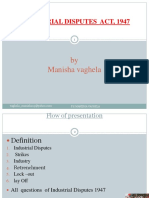 Industrial Disputes Act, 1947: by Manisha Vaghela