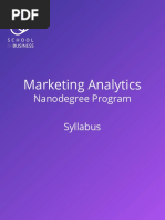 Marketing Analytical Nano Degree