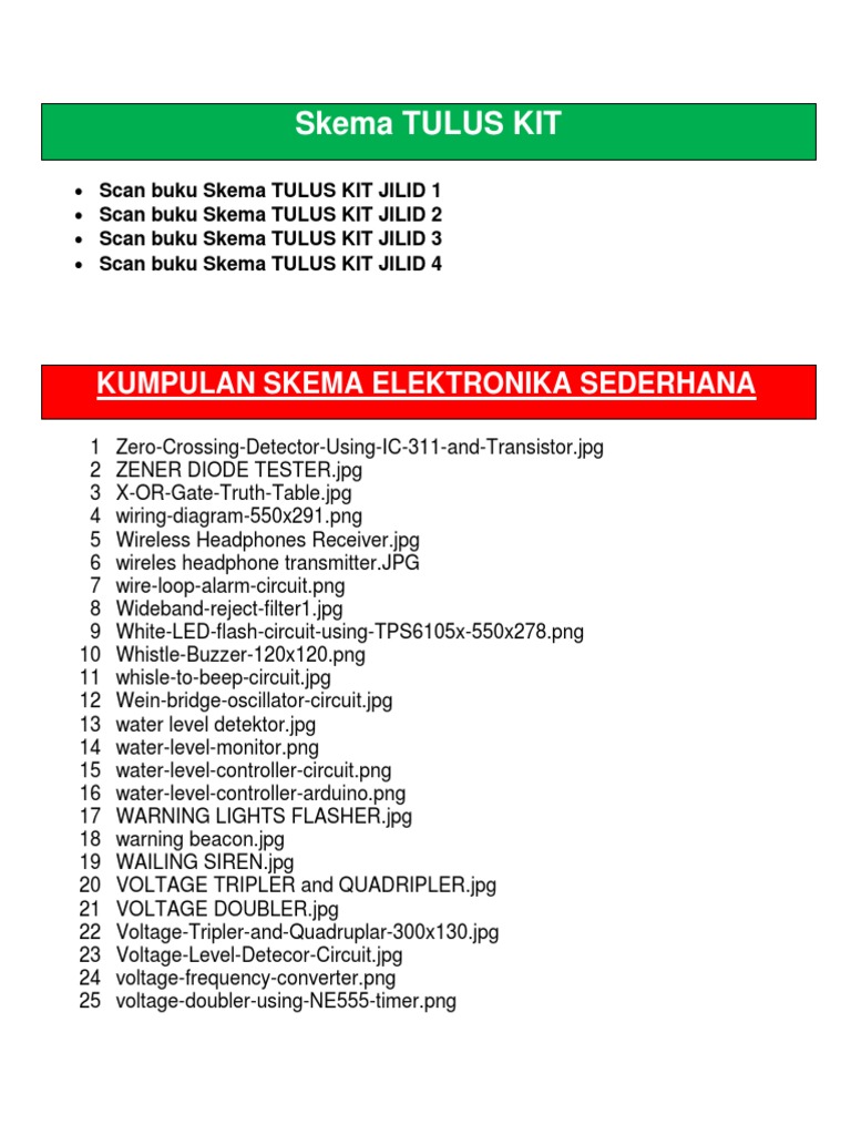Kumpulan Skema Elektronika Sederhana Electronics Electrical Engineering
