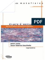 [Coleção metafísica] Jaimir Conte & Oscar Federico Bauchwitz - O que é metafísica (2011, Editora da UFRN).pdf