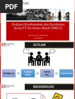 Evaluasi Keselamatan Dan Kesehatan Kerja PT. Ricobana Abadi (BMO1)