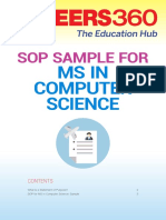 SOP Sample for MS Computer Science