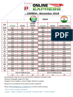 iShop Zambia Shipping Rates Overview | PDF | Business