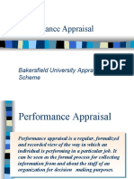 Performance Appraisal: Bakersfield University Appraisal Scheme