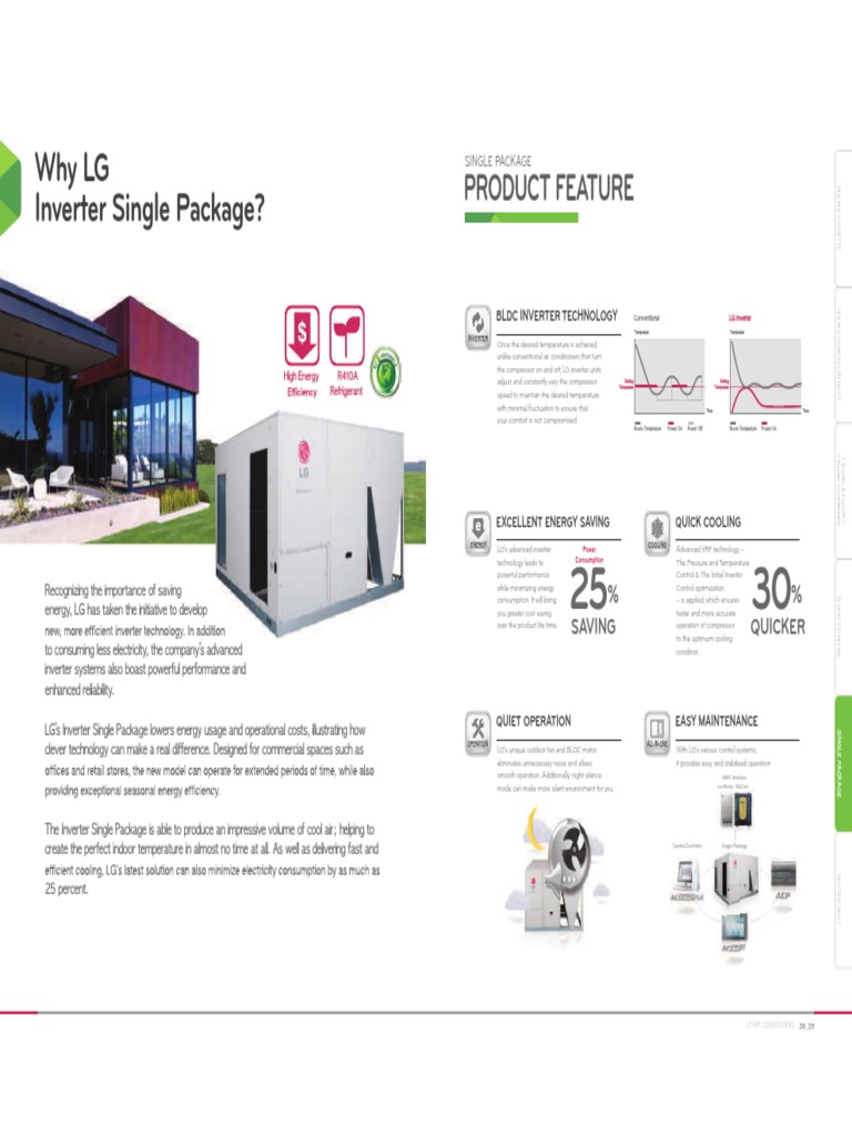 LG - Inv Packaged Unit-25 Ton | PDF | Air Conditioning | Heat Transfer