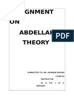 Assignment ON Abdellah Theory: Submitted To: Ms. Ashwini Kadam Clinical Instructor M. V. P'S. I. N. E. Adgaon