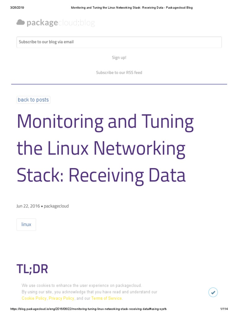 Monitoring and Tuning The Linux Networking Stack - Receiving Data PDF ...