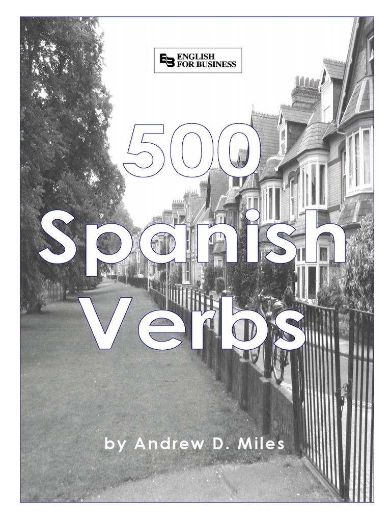 500 Verbos Spanish To English PDF PDF Business Economies