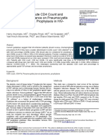 The Impact of Absolute CD4 Count and Percentage Discordance On Pneumocystis Jirovecii Pneumonia Prophylaxis in HIV-Infected Patients