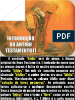 INTRODUÇÃO AO ANTIGO TESTAMENTO II Parte 1