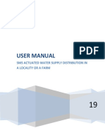 User Manual: Sms Actuated Water Supply Distribution in A Locality or A Farm