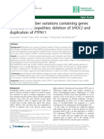 Rare copy number variations   containing genes involved in RASopathies - deletion of SHOC2 and   duplication of PTPN11 (2014).pdf