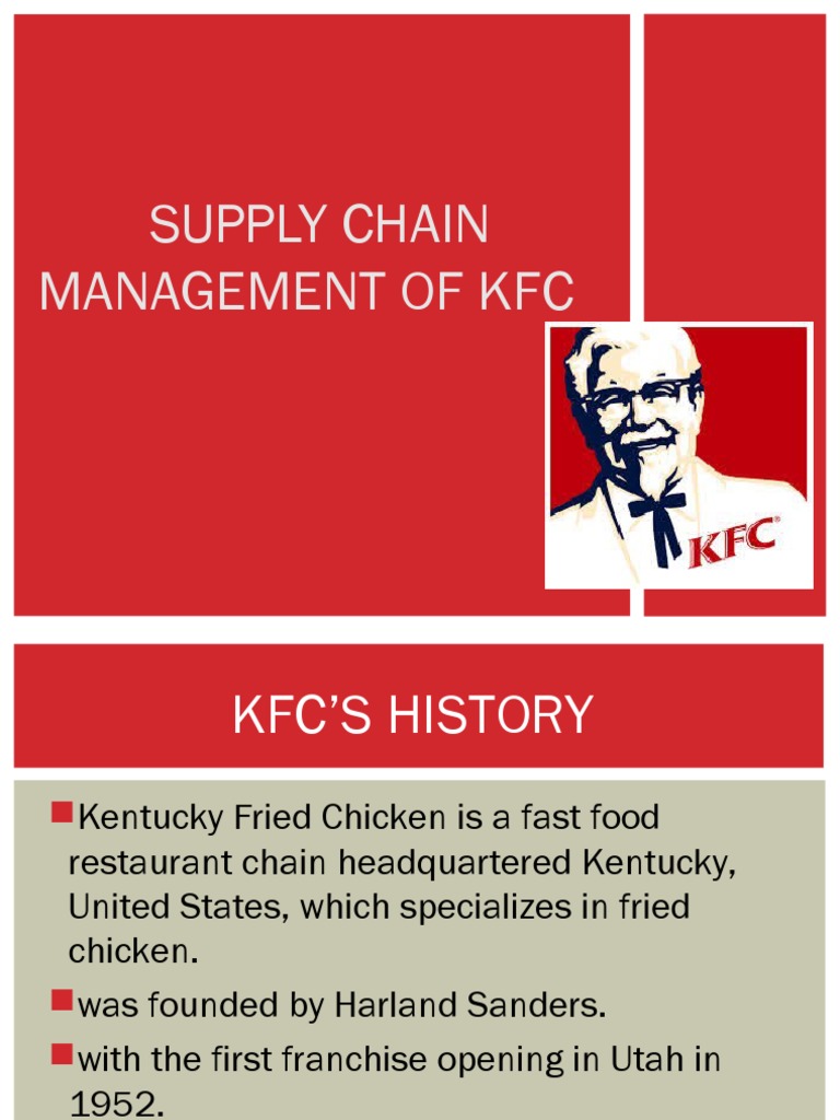 KFC Supply Chain Management in Pakistan | PDF | Business | Finance ...