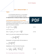 Performance Analysis I - Steady Level Flight - 4 Topics: Flight Dynamics-I Prof. E.G. Tulapurkara Chapter-5