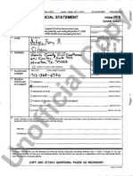 Rory Olsen Personal Financial Statement 2009