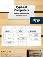 Types of Computers: Efforts by - Himanshu Khanna Roll Number - 21722756