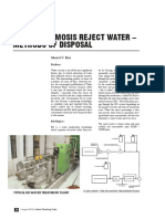 201608-26-Reverse Osmosis Reject Water - Methods of Disposal