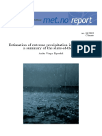 Estimation of Extreme Precipitation in Norway and A Summary of The State-Of-The-Art