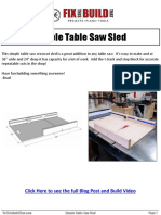 Simple Table Saw Sled v1
