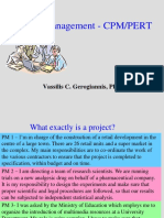 Project Management - Cpm/Pert: Vassilis C. Gerogiannis, PHD