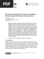 The Idea of Architecture, The User As Inhabitant: Design Through A Christopher Alexander Lens