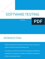Software Testing Techniques and Levels