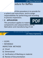 Procedure For Baffles: © 2011 Larsen & Toubro Limited: All Rights Reserved