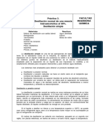 Destilación normal de una mezcla hidroalcohólica al 50