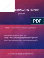 Primus Automation Division: Group 4