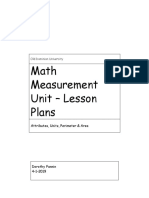 Math Measurement Unit - All Lesson Plans